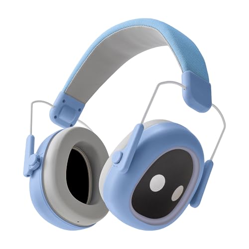 Ear protection for kids, 30dB SNR, 5.5 oz, Lightweight Adjustable - color: Blue