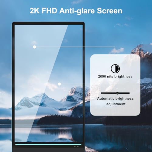 43 inch Outdoor Mobile Digital Signage Display with Road Case, IP65 Waterproof Advertising Display Kiosk, Rechargeable Battery, Brightness Auto-Adjustment and Impact Resistant Screen - size: 43-inch with Road Case