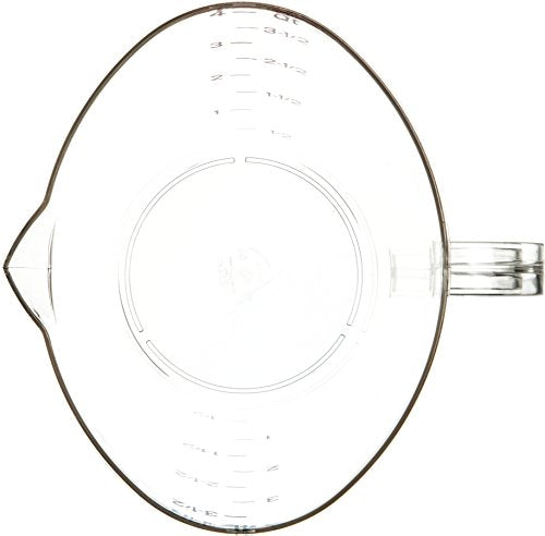 Carlisle FoodService Products 4314507 Commercial Plastic Measuring Cup, 1 Gallon, Clear - size: 1 Gallon, style: Modern