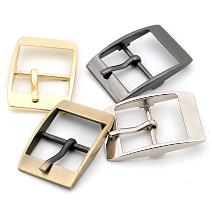 Loosco single prong buckle, 6PCS Strap Buckles Tri-Glide Slide Buckles for Shoes Purse Making Accessories - color: Gunmetal