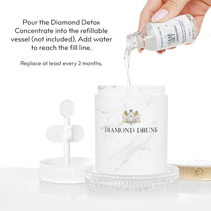 Diamond Drunk Concentrate Refill - Non-Toxic, Fine Jewelry Cleaner for Diamond, Gold, & Platinum Rings & More - 2 Months Supply of Safe, Sustainable Cleaner to Restore Shine - color: Vanilla Smoke