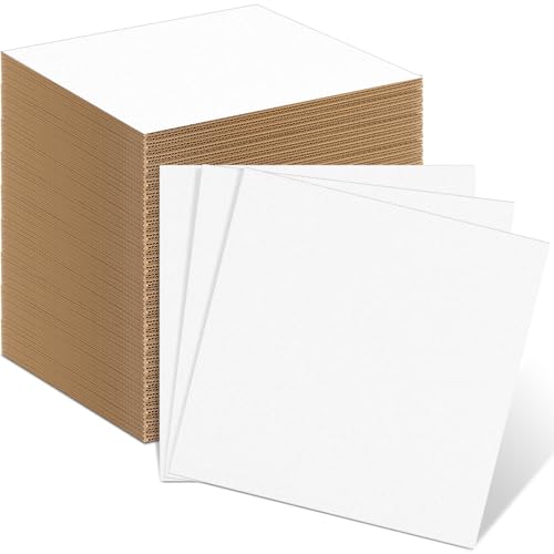 Henoyso 110 Pack 12 X 12 Inch White Cardboard Sheets - color: White, size: 12 x 12 Inch