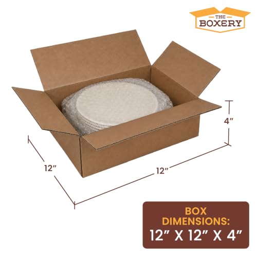 The Boxery 12"x12"x4" Corrugated Shipping Boxes 25-Pack - size: 12 x 12 x 4"