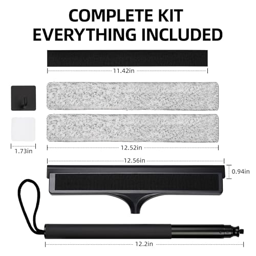 16-59" Telescopic 2-in-1 Window & Shower Squeegee for Glass Doors