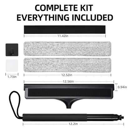 16-59" Telescopic 2-in-1 Window & Shower Squeegee for Glass Doors