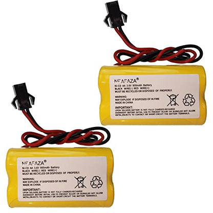 3.6V 900mAh NiCd Exit Sign Emergency Light Battery Replacement Compatible with Lithonia ELB B001 ELBB001 ELB-B001 Lithonia EU2 LED Interstate ANIC1566 Unitech 0253799(2 Pack) - size: 2 Pack