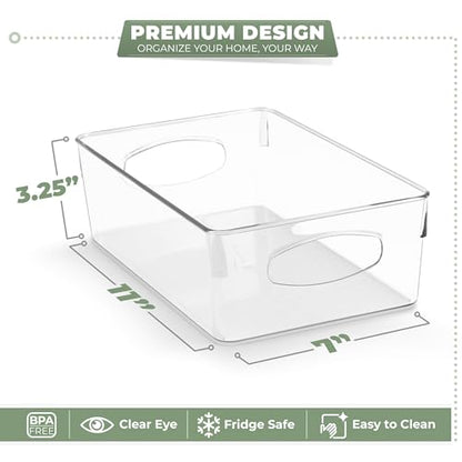 Sorbus Fridge Organizers and Storage, Clear Bins (Large, 10 Pack) - size: Large, style: 10 Pack