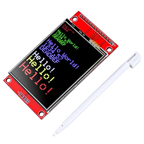 Hosyond 2.4 Inches TFT LCD Touch Screen Shield Display Module 320x240 SPI Serial ILI9341 with Touch Pen Compatible with Arduino R3/Mega2560 Development Board - size: 2.4" SPI
