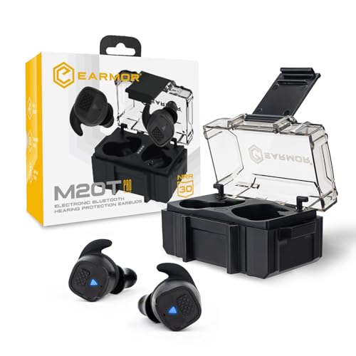 EARMOR M20T PRO Electronic Shooting Ear Protection 30dB NRR Noise Reduction - color: Black Earmor M20t Pro Upgrade