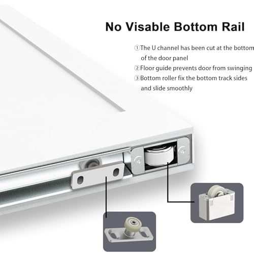 BarnSmith 36"x84" Concealed Sliding Barn Door with Soft Close Hardware Kits - size: 36''x84''