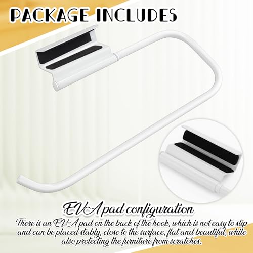 Yaocom 12.4 Inches Cabinet Door Paper Towel Holder, White - color: White