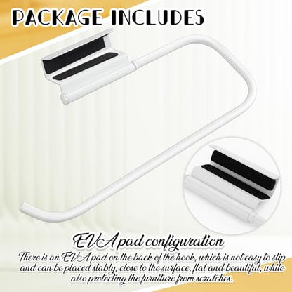 Yaocom 12.4 Inches Cabinet Door Paper Towel Holder, White - color: White