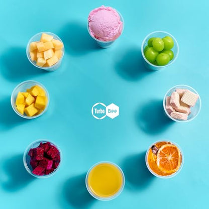 Turbo Bee 5oz Disposable Plastic Cups 500 Pack - Small Drinking & Sample Cups, Bulk Multi-Use Tumblers for Beverages, Mini Desserts, Home, School, Parties, or Commercial Use - size: 5 Ounces