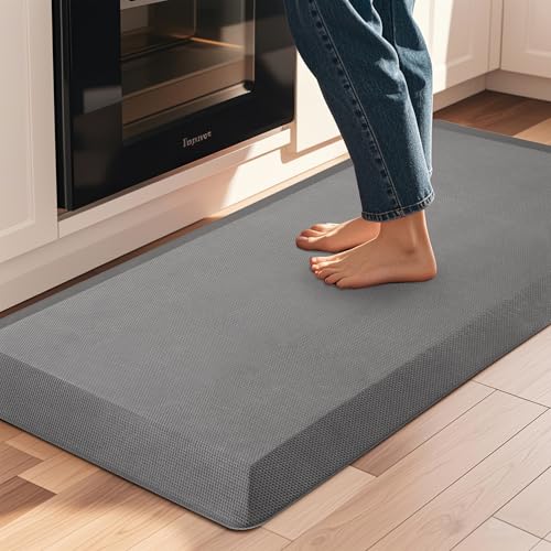 Tyrot Extra Thick Anti Fatigue Mat for Kitchen Floor, 20x39, Grey - color: Grey, size: 39"L x 20"W x 0.9"Th