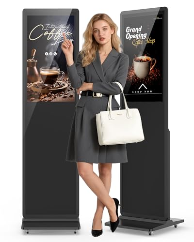32-inch Digital Signage Display, 2K LCD Touchscreen Kiosk Signs - color: Touch screen, size: 32"
