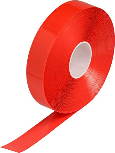 Brady ToughStripe Max Thick Floor Marking Tape - Rugged Facility Floor Marking Tape - 2 in. Width, 100 ft. Length - Red