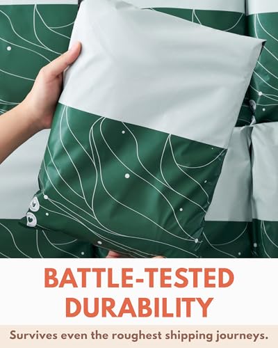 Poly Mailers 10x13-25 Pack Biodegradable Shipping Bags for Clothes - Impack Self-Seal Waterproof Thick Mailing Envelope for Accessories & Clothing - Japanese Green - color: Japanese Green, size: 10"x13" (25 pack)