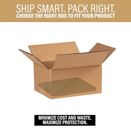 Bundle Of 25 Basic Corrugated Shipping Boxes (8 x 6 x 4") - size: 8 x 6 x 4"