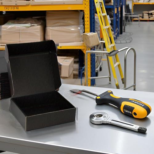 8x5x2 Black Shipping Boxes for Small Business, Packing, 25 Pack - color: Black, size: 8x5x2 Inch