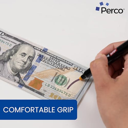 Perco Counterfeit Money Detector Pen - Universal Currency Checker - 1 Pack - size: 1 Count (Pack of 1)