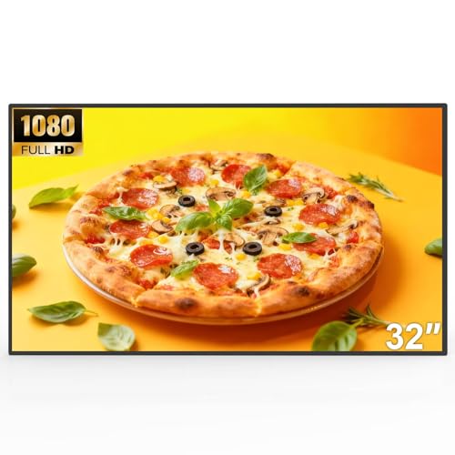 32 Inch Digital Signage, 2K UHD LCD Display Screen, 500nits High Brightness Wall Mount Digital Signage, CMS/USB/WiFi/Port Player, Smart Split Screen, 24/7 Operation, Android 11 OS - size: 32"2K 500nits