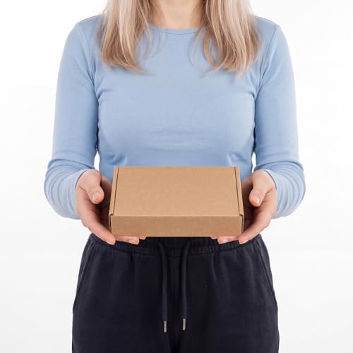 PHAREGE 75 Pack 6x4x1 inch Small Shipping Boxes, Brown Mailing Boxes - color: Brown, size: 6x4x1 inch 75 Pack