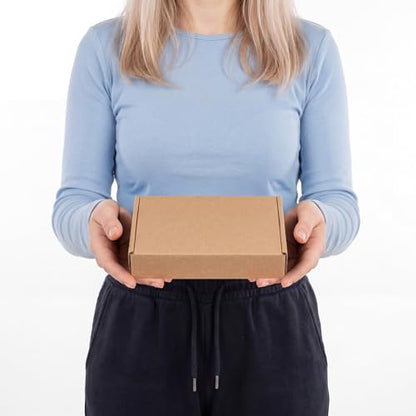 PHAREGE 75 Pack 6x4x1 inch Small Shipping Boxes, Brown Mailing Boxes - color: Brown, size: 6x4x1 inch 75 Pack