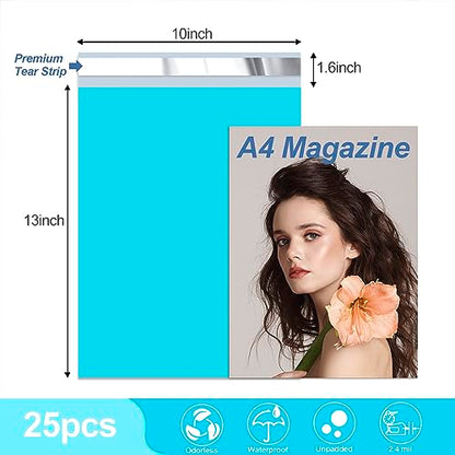 JinRuiKJ Thank You Poly Mailers 10x13 Inch, 25 PCS, Blue - color: Blue, size: 10*13inch 25pcs