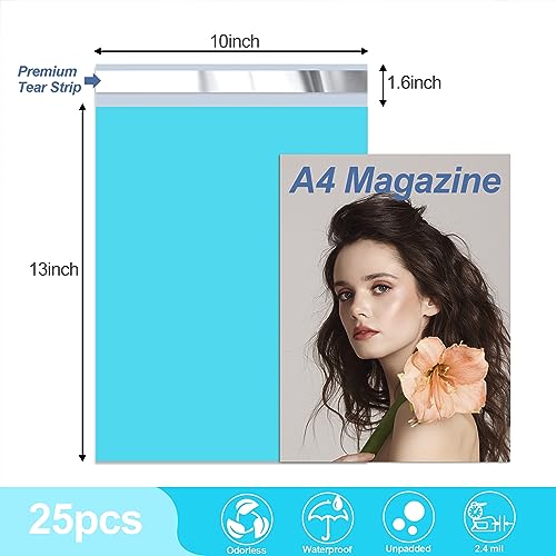 JinRuiKJ Thank You Poly Mailers 10x13 Inch, 25 PCS, Blue - color: Blue, size: 10*13inch 25pcs