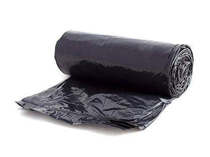 Aluf Plastics T-Tough Roll Pack Low Density Repro Blend Star Seal Coreless Rolls Bag, 45 Gallon Capacity, 46" Length x 40" Width, XXH Strength, Black (Pack of 400) - color: Black, style: 45 Gal, 1.5 Mil, 400 Count