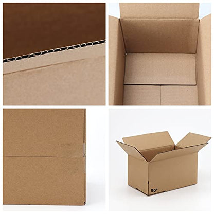 CRUGLA Shipping Corrugated Boxes Mailers 7x5x4 inch, Kraft Cardboards Packing Boxes for Business, Home, Packs of 25 - size: 7x5x4 Inch 25 Pack