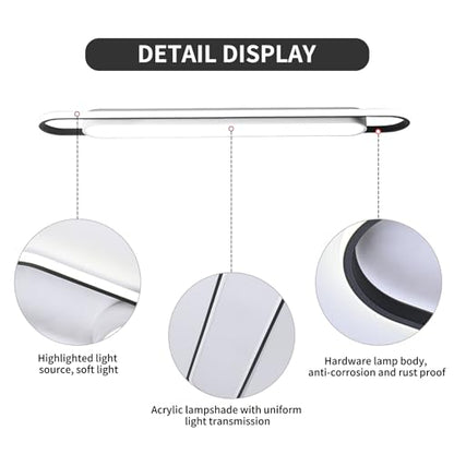 4Ft Modern Hallway Ceiling Lights, 6500K Acrylic Linear Ceiling Lamp,65W Metal LED Ceiling Light Fixture,Kitchen Dining Living Room Laundry, Garage Cloakroom Lighting (48Inch) - color: White Light, size: 48 Inch (4 FT)