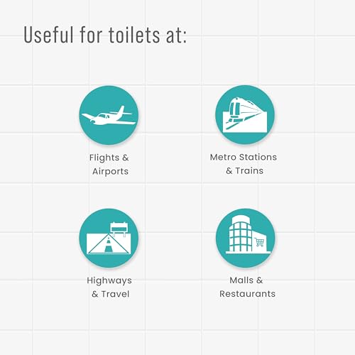 PeeBuddy Disposable Paper Toilet Seat Covers (Pack Of 60) | No Direct Contact with Unhygienic Seats| Easy To Dispose| Nature Friendly| Must Have For Women - size: 60 Seat Covers