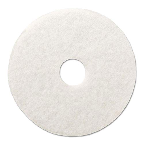 Boardwalk BWK4016WHI Standard Polishing Floor Pads, 16" Diameter, White (Case of 5)