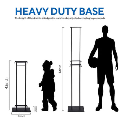 USCNC 1 Pack Floor Poster Board Stand, Double-Sided for Board & Foam Sign - size: 1 Pack Poster Stand
