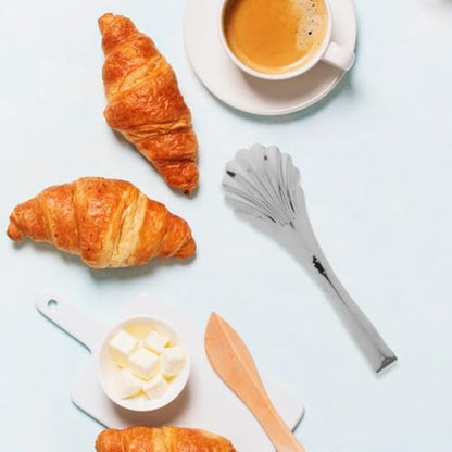 2Pcs Stainless Steel Shell Serving Tongs 8.85In Mini Buffet Tongs for Appetizers Bread and Salads Small Kitchen Utensils