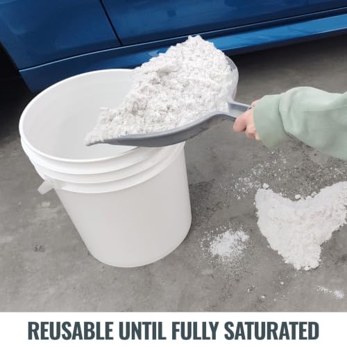 Liquid Spill Kit | 16X More Absorbent than Clay, Commercial-Grade Vomit, Urine, Oil, All Liquids Spill Powder, Reusable - size: 160 Ounce (Pack of 1)