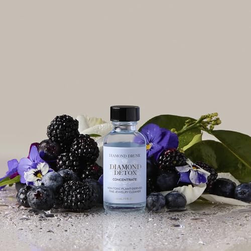 Diamond Drunk Concentrate Refill - Non-Toxic, Fine Jewelry Cleaner for Diamond, Gold, & Platinum Rings & More - 2 Months Supply of Safe, Sustainable Cleaner to Restore Shine - color: Forbidden Fruit