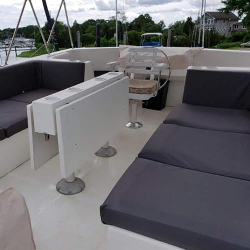 Marine Waterproof Canvas Fabric 600D PU Backing 60"×180" Black - color: Black, size: 60" Wide By 180"