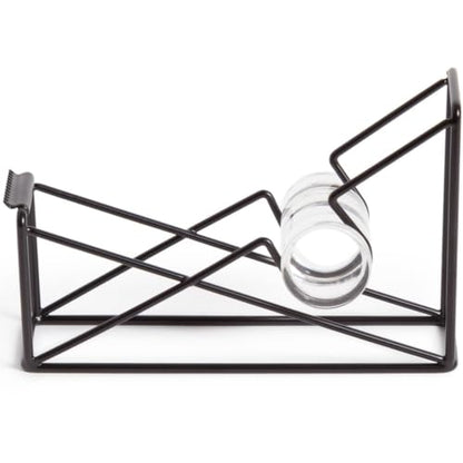 U Brands Desktop Tape Dispenser, Wire Metal, Black - 3839U06-24 - color: Black