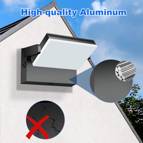 Juyace 120W LED Outdoor Wall Light Modern Exterior Flood Light NO Photocell - size: 120W-1Pack-No Photocell