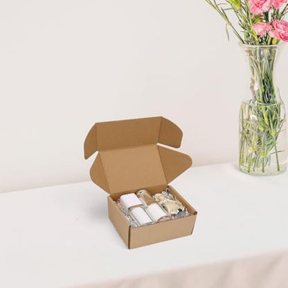 6x4x3 inch Small Shipping Boxes, Set of 6 Mailing Boxes, Brown - color: Brown, size: 6x4x3 inch 6 Pack