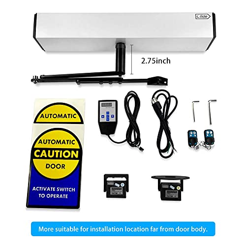 Olideauto 120 Automatic Swing Door Operator for The Elderly +Outswing Arm+2-3/4'' Extend Spacer+2pcs Motion Sensors - style: Outswing Arm+Motion Sensors