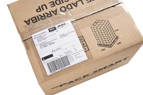 500 Units, 4.5"x5.5" Clear Packing List Shipping Label Envelopes - Heavy Duty Adhesive, Ideal for Labels, Invoices & Documents - size: 4.5"x5.5" | 500 Units
