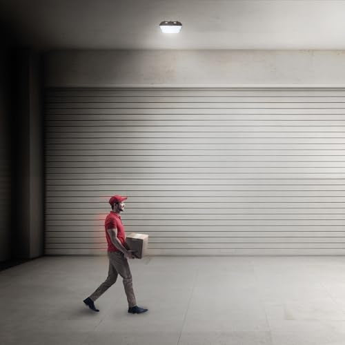 Feit Electric 10in LED Canopy Light, 5CCT Selectable, 4000 Lumens, 44W, Wet Rated Die-Cast Aluminum Housing, 50,000-Hour Lifetime, Bronze Outdoor Commercial Security Ceiling Fixture, S10CNPY/5CCT/BZ - color: 3000K-6500K White
