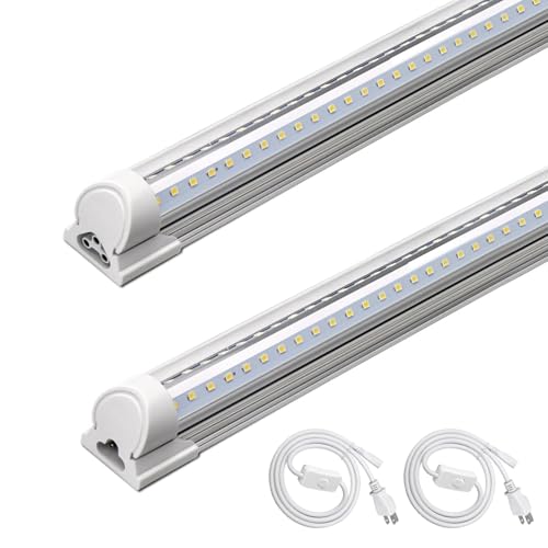 Barrina T8 LED Shop Lights 4FT, 40W 5500LM 5000K, High Output, 2 Packs - color: 5000K, size: 4ft-2 Packs