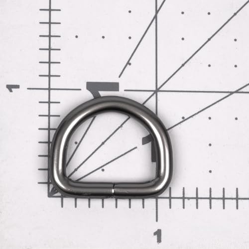 Country Brook Design - Welded D-Rings (3/4 Inch) - color: Gunmetal, size: 25 (Pack of 1)