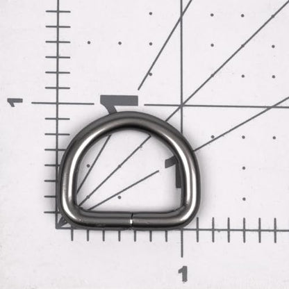 Country Brook Design - Welded D-Rings (3/4 Inch) - color: Gunmetal, size: 25 (Pack of 1)