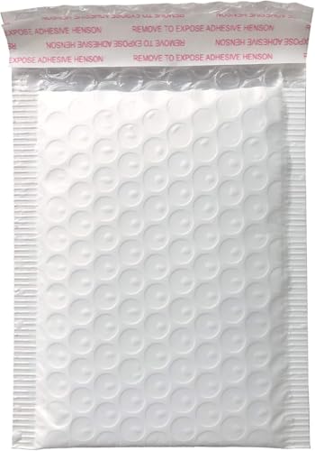 3.5x5 Inch White Poly Bubble Mailers, Small Padded Envelopes, 200 Pack - size: 3.5x5 Inch