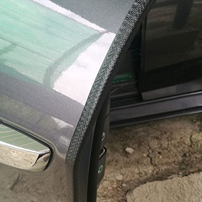 uxcell Edge Trim Black U Shape Edge Protector Rubber with Steel Clips Fits 13/64"-5/16" Edge 9.84Ft/3Meter Length Door Edge Guards - size: 5-8mm
